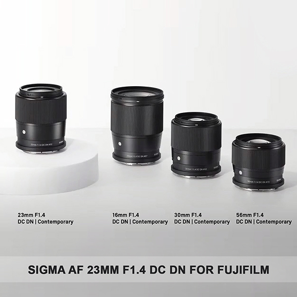 Sigma chính thức ra mắt ống kính Sigma 23F14 DC DN ngàm Fujifilm X